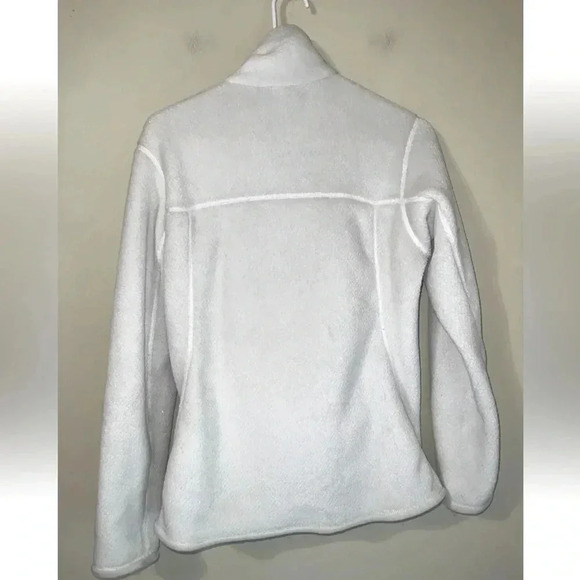 Patagonia Snap Fleece Pullover Jacket Ivory Women’s Medium - Picture 3 of 3